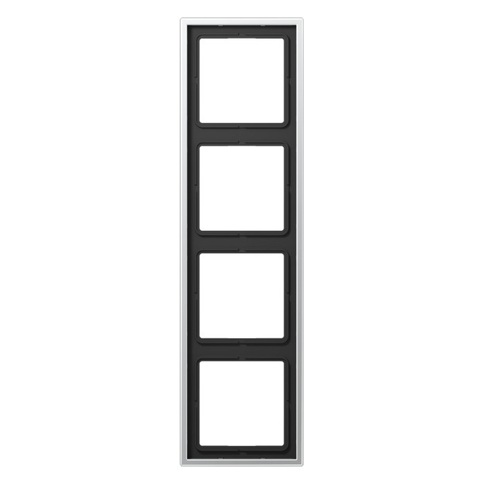 Рамка 4 поста Jung LS METAL, алюминий, AL2984