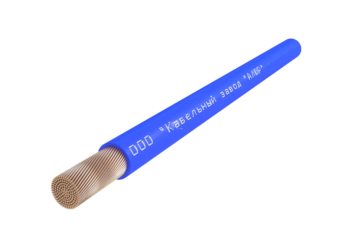 Провод силовой ПуГПнг(А)-HF 1х10 синий (бухта)