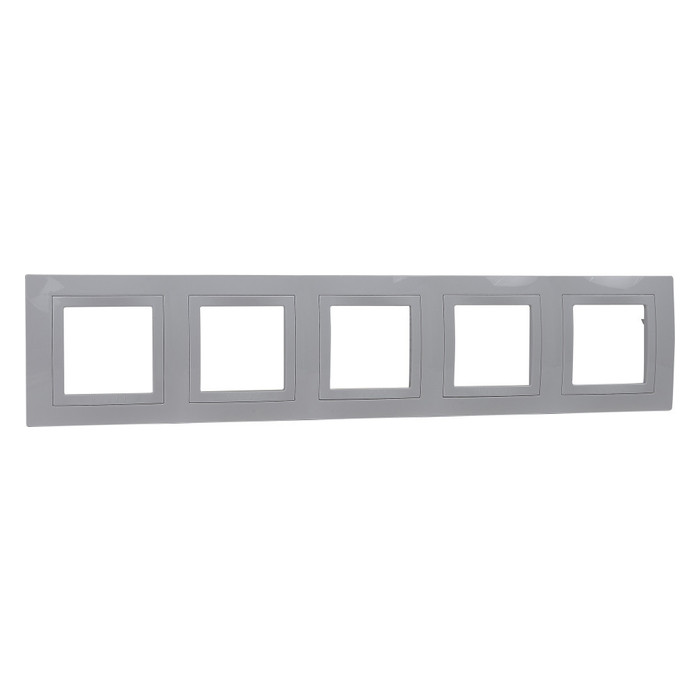 Рамка 5 постов Schneider Electric UNICA, горизонтальная, белый, MGU2.010.18