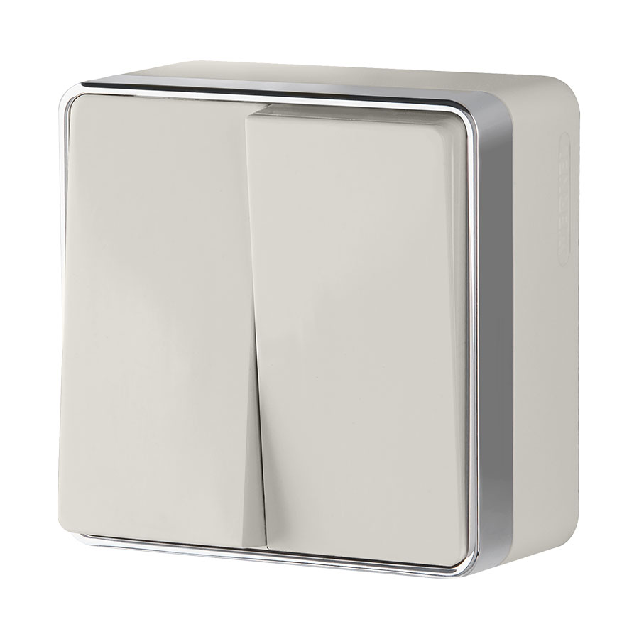 Выключатель двухклавишный Gallant слоновая кость W5020003