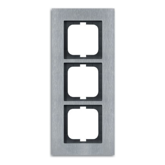 Рамка 3 поста ABB CARAT, стальной, 2CKA001754A4256