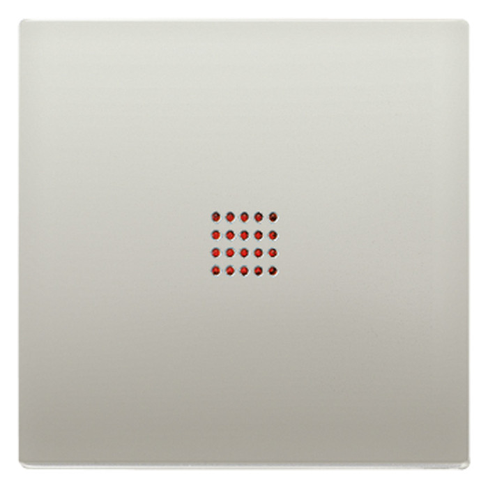 Клавиша с линзой Jung LS METAL, стальной, ES2990KO2