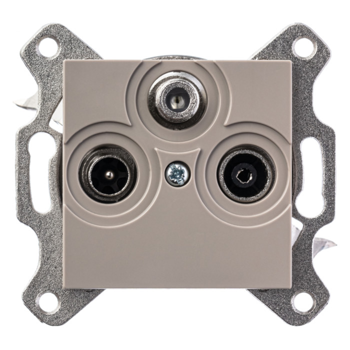 Розетка TV-FM-SAT ABB LEVIT, , кофе макиато, 2CHH083303A6018