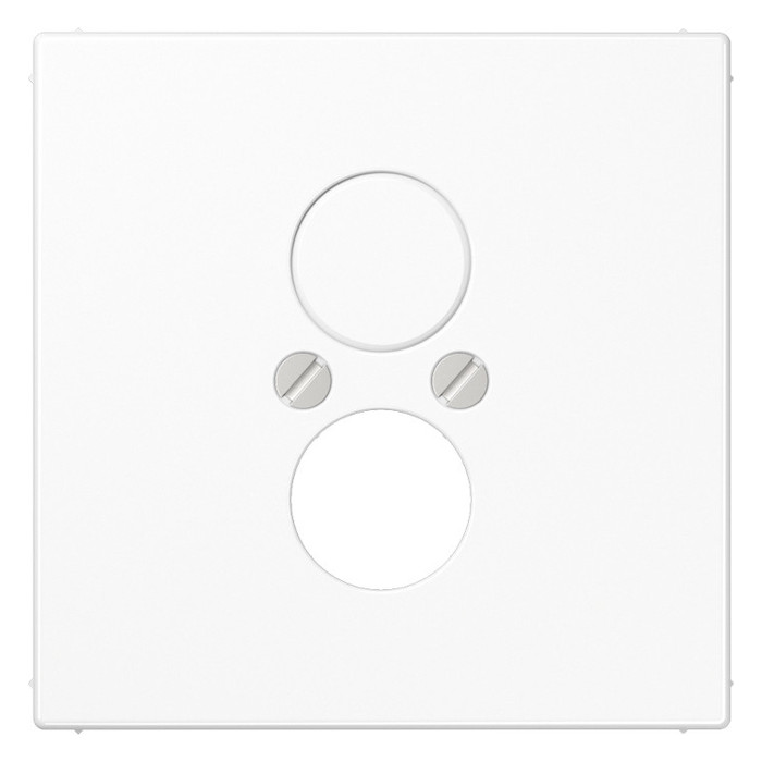 Накладка на аудиорозетку Jung LS 990, скрытый монтаж, белый, LS962WW