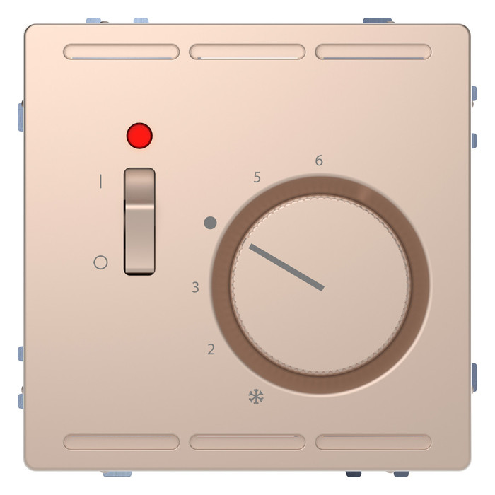 Термостат комнатный Schneider Electric MERTEN D-LIFE, с датчиком, шампань, MTN5760-6051