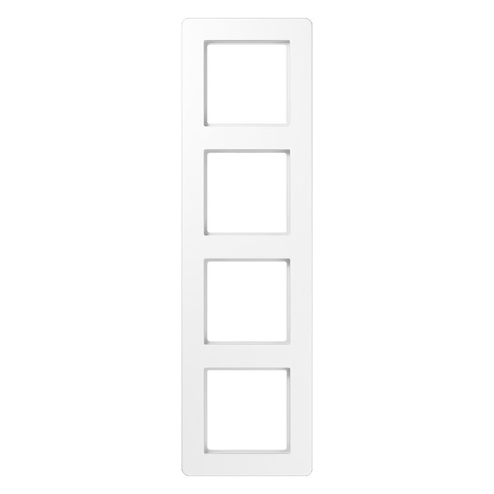 Рамка 4 поста Jung AFLOW, белый блестящий, AF584BFWW