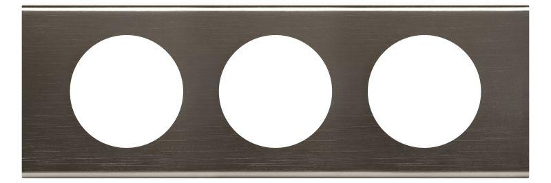 Рамка 3-м Celiane черн. никель Leg 069033