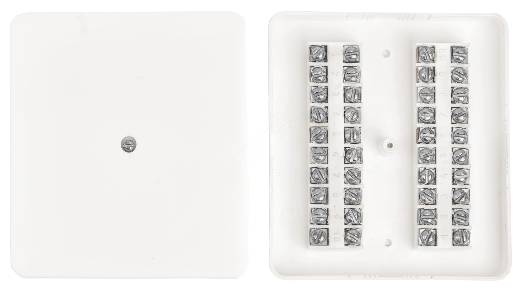 Коробка коммутационная (разветвительная) низковольтная КРТП-10х2 на винте