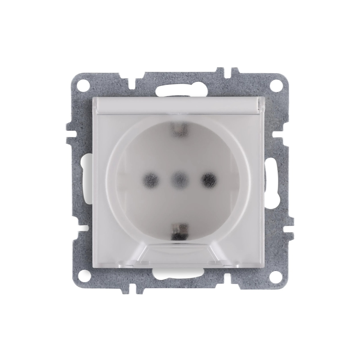 Розетка с заземлением механизм с крышкой бел Arvia Electric Lavin/ Karen 50 01 1000 218