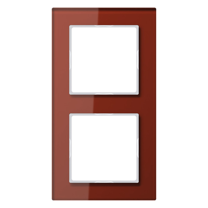 Рамка 2 поста Jung A CREATION, красный, AC582GLRT