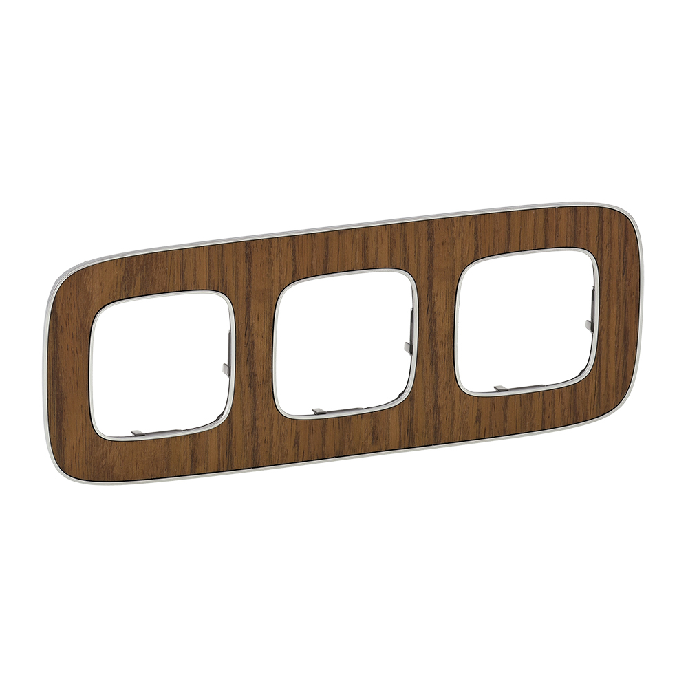 Рамка 3-м Valena Allure универсальная орех Leg 754463