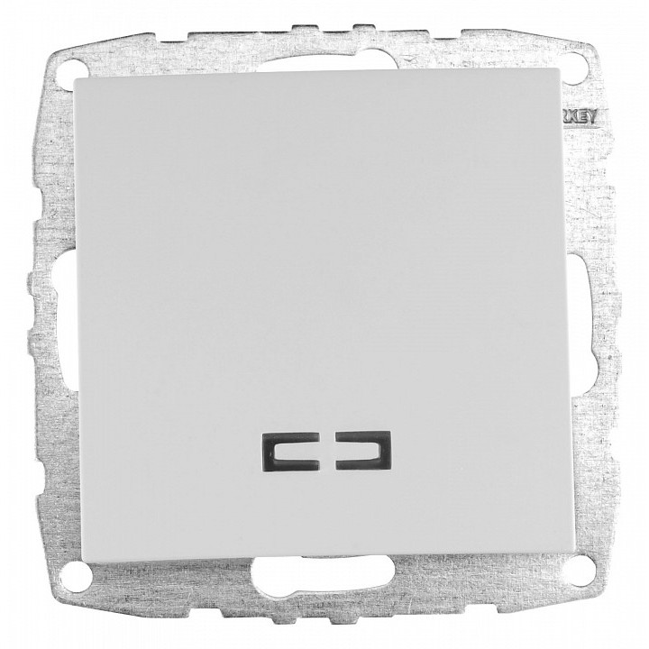 Выключатель одноклавишный с подсветкой механизм бел. Mono Electric Despina/ Larissa 500-001925-101