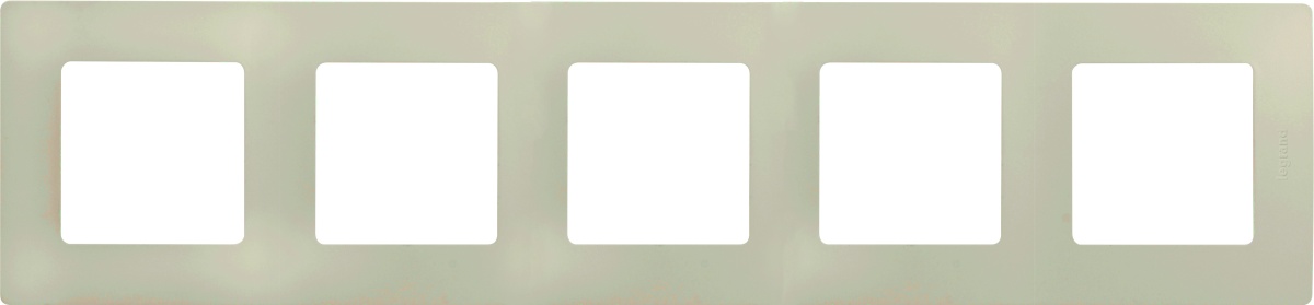 ETIKA Рамка 5 постов слоновая кость
