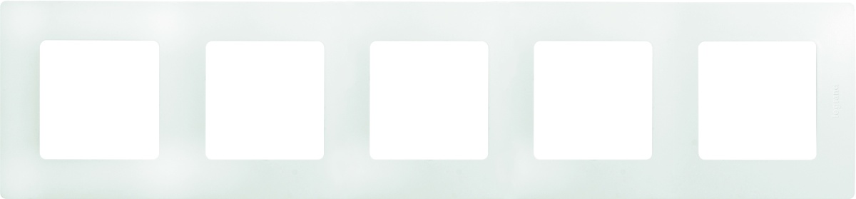 ETIKA Рамка 5 постов белая