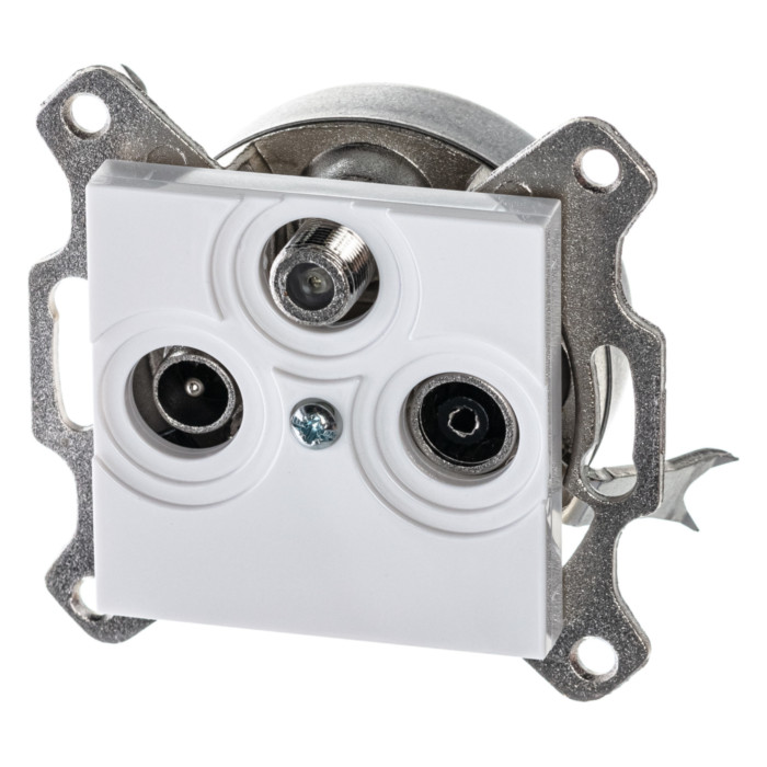 Розетка TV-FM-SAT ABB LEVIT, , белый, 2CHH083303A6003