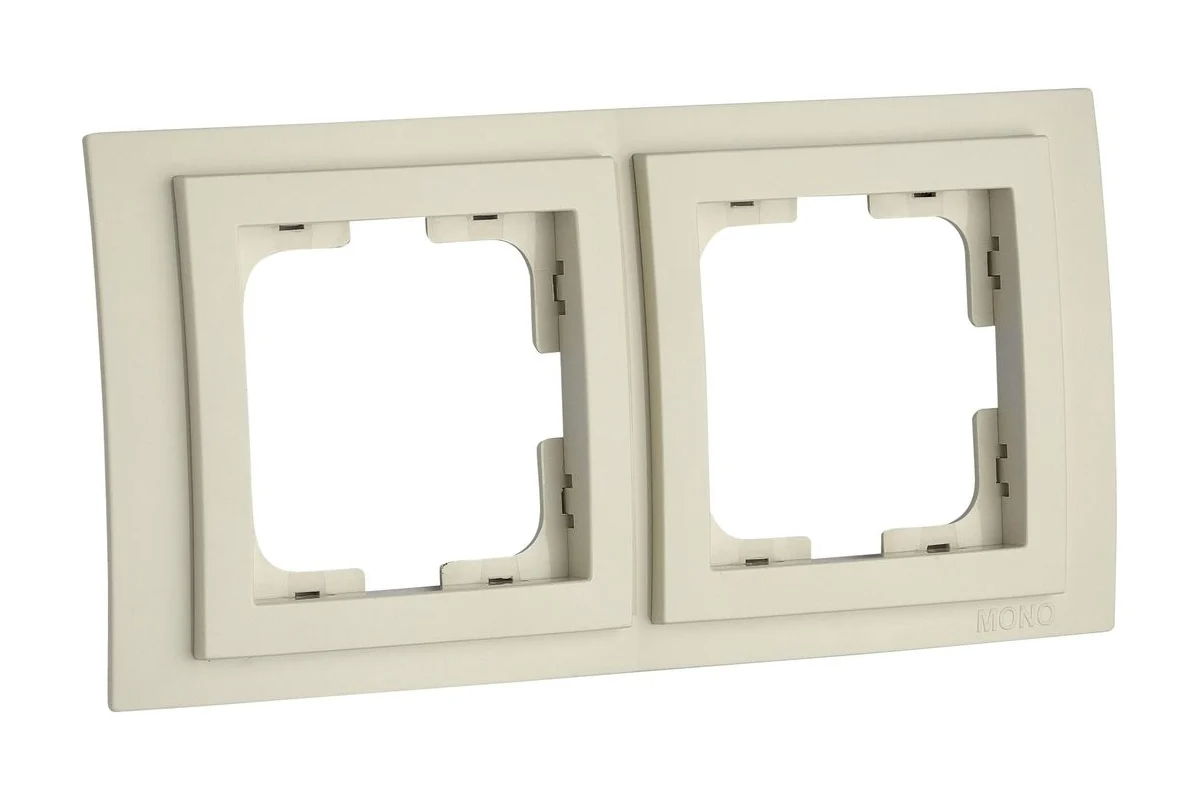 Рамка на 2 поста Mono Electric Larissa крем 103-171700-161