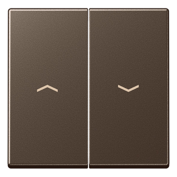 Клавиша для жалюзийного выключателя Jung А-СЕРИЯ, мокко, A595PMO