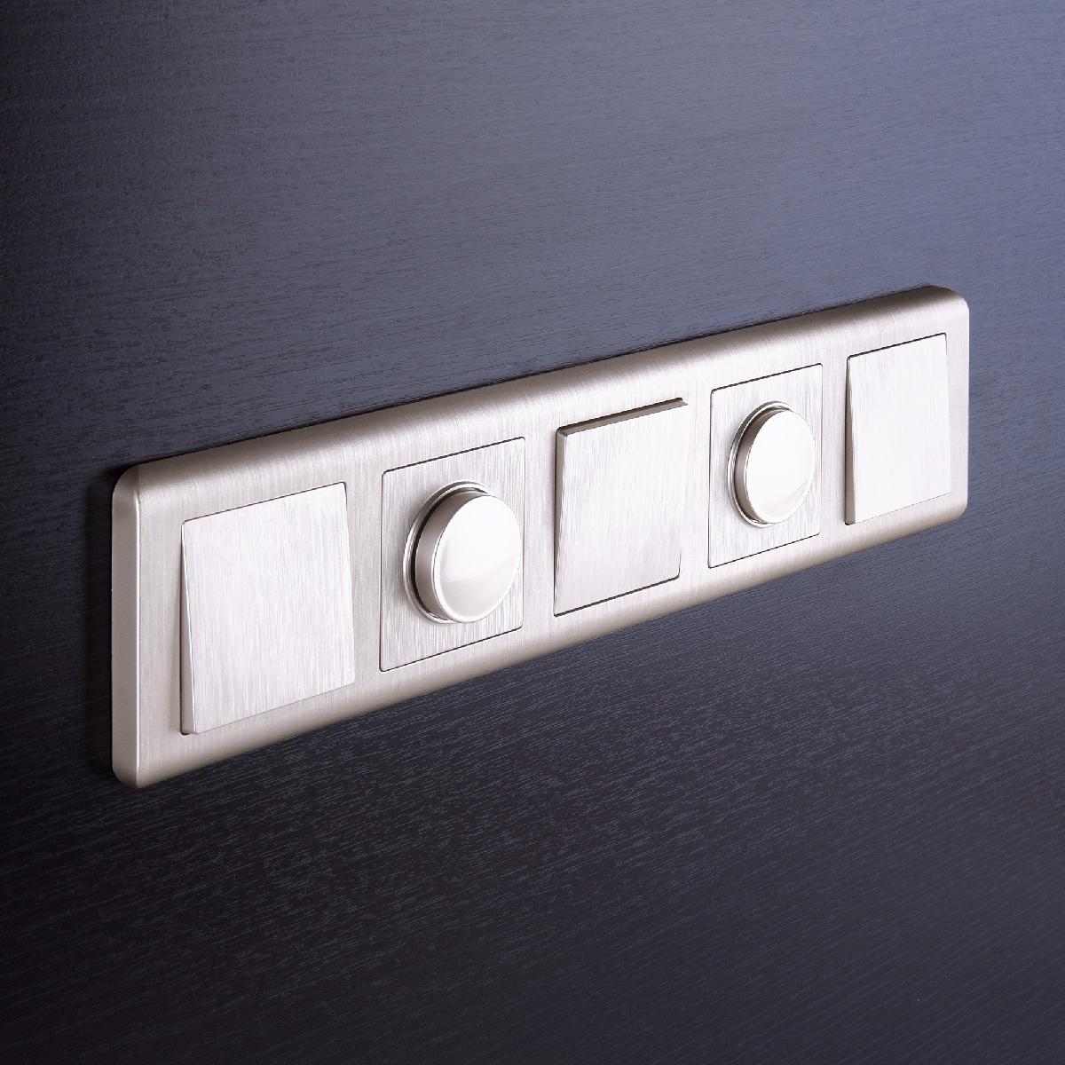 Рамка из поликарбоната на 5 постов Stream перламутровый W0052113