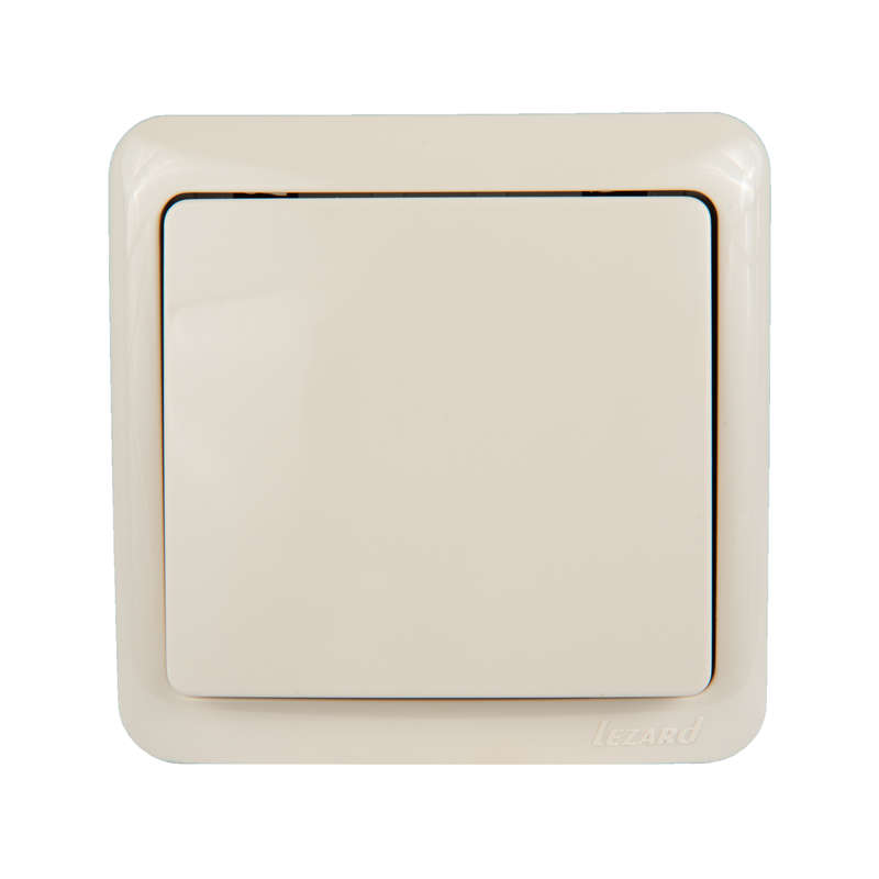 Выключатель одноклавишный 1п ОП Viola 10А IP20 крем. LEZARD 751-0300-100