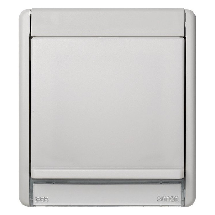 Рамка с накладкой Simon SIMON 44 AQUA, горизонтальная, серый, 4400036-102