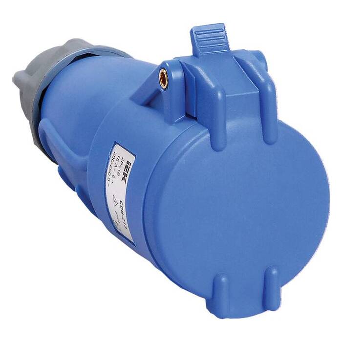 Розетка кабельная Magnum 16А 220В 2P+PE ССИ-213 IP44 IEK PSN21-016-3