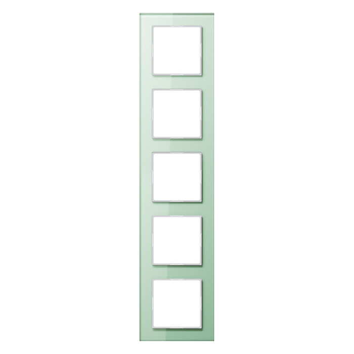 Рамка 5 постов Jung A CREATION, белый матовый, AC585GLWMT