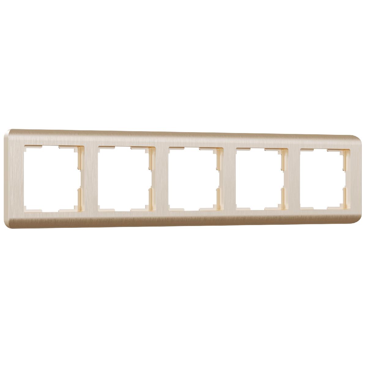 Рамка из поликарбоната на 5 постов Stream шампань W0052111