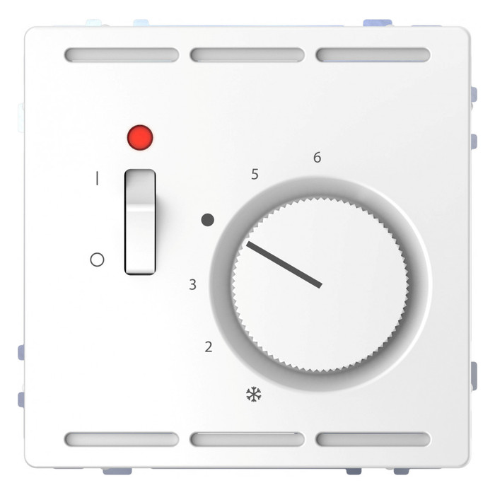 Термостат комнатный Schneider Electric MERTEN D-LIFE, с датчиком, белый лотос, MTN5761-6035