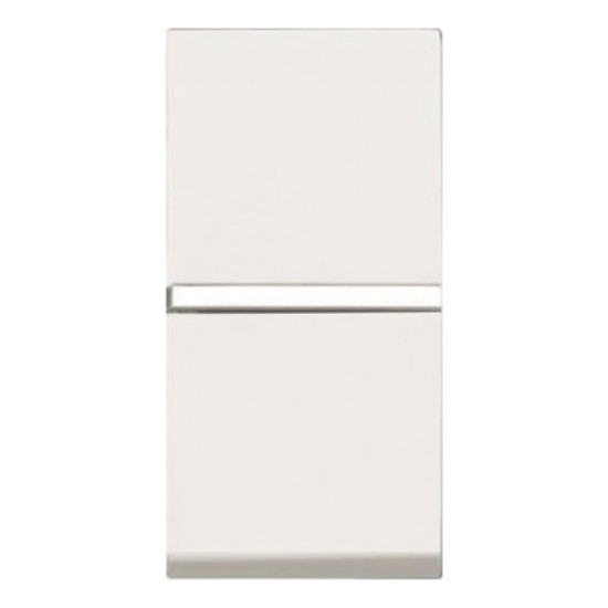 Выключатель одноклавишный кнопочный ABB ZENIT, альпийский белый, 2CLA210470N1101