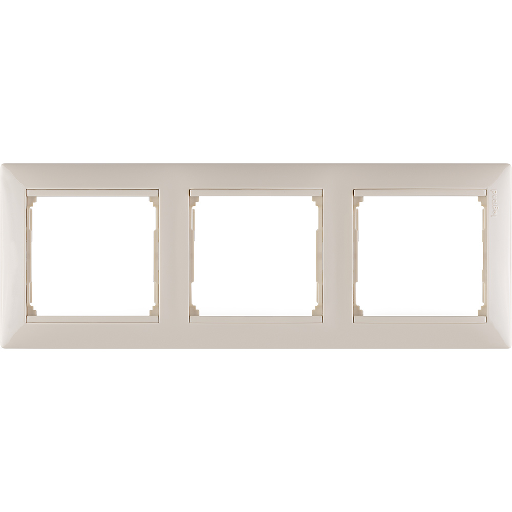 VALENA Рамка 3 поста горизонтальная слоновая кость