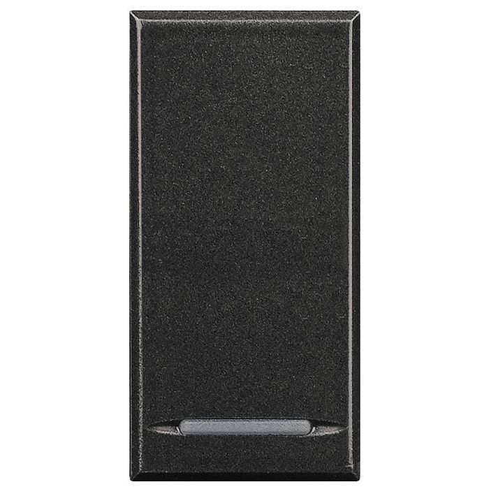 Выключатель одноклавишный BTicino AXOLUTE, антрацит, HS4053