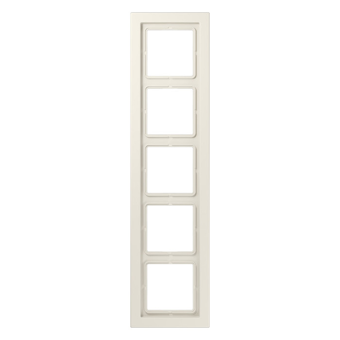 Рамка 5 постов Jung LS DESIGN, бежевый, LSD985W