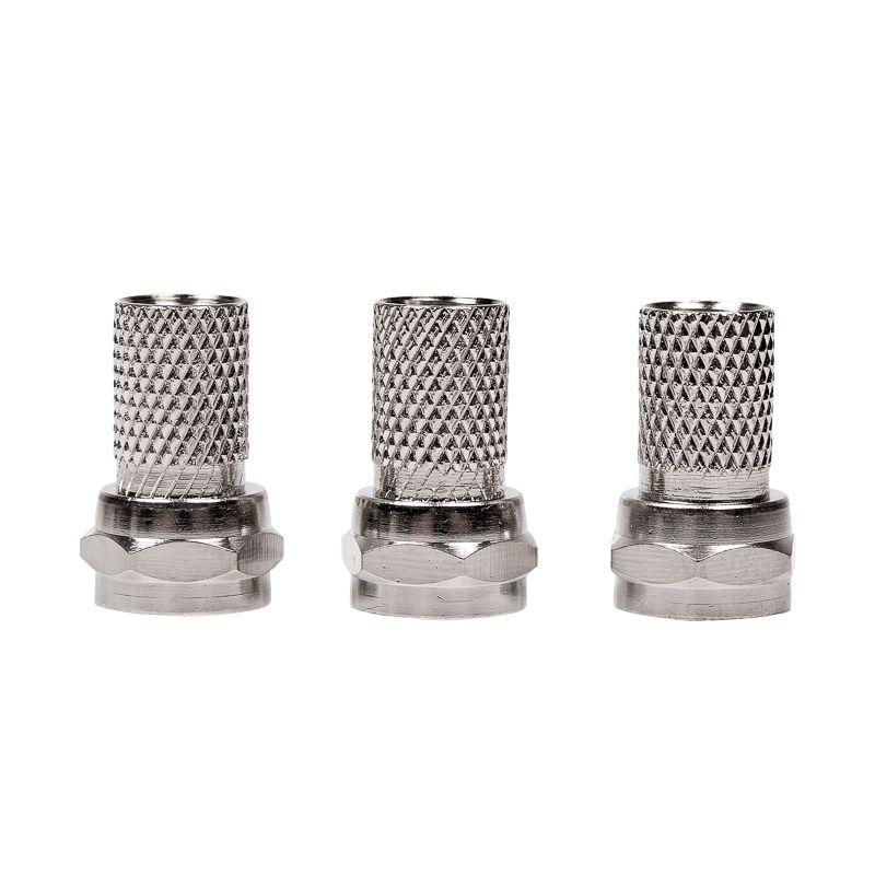 Делитель ТВ "краб" х2+3шт F "BOX" 5-1000 МГц "Silver" Rexant 05-6101