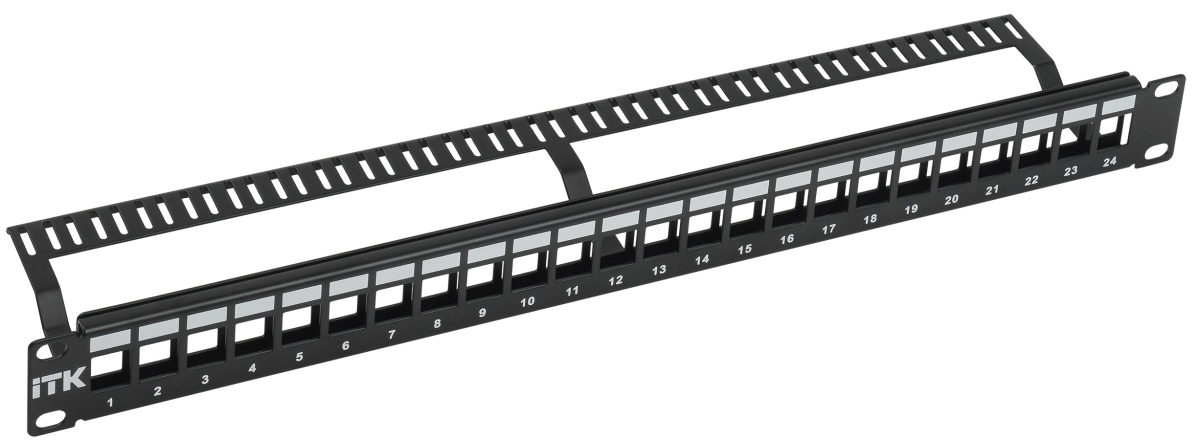 Патч-панель модульная UTP 24 порта 1U