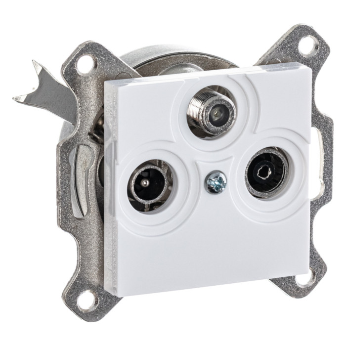 Розетка TV-FM-SAT ABB LEVIT, , белый, 2CHH083303A6003