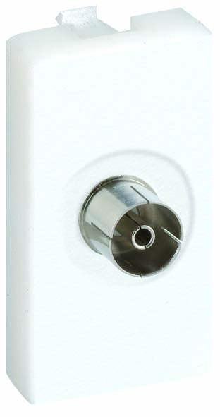 Simon Connect Алюминий Плата с разъёмом TV "мама", пайка, 22,5х45мм