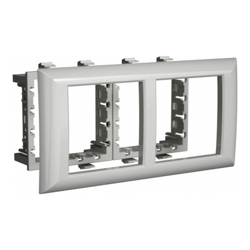 Рамка 4 модуля DKC AVANTI, серебристый металлик, 4404914