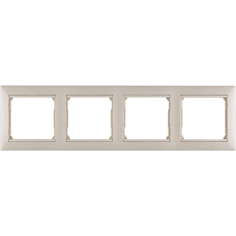 VALENA Рамка 4 поста горизонтальная слоновая кость