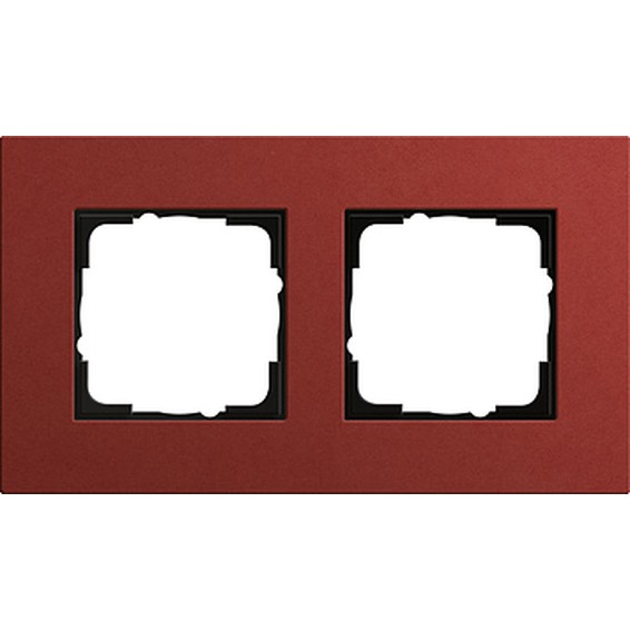 Рамка 2 поста Gira ESPRIT, красный, 0212229