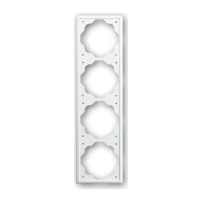 Рамка 4 поста ABB IMPULS, альпийский белый, 2CKA001754A4224