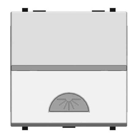 Выключатель одноклавишный кнопочный ABB ZENIT, антрацит, 2CLA220420N1801