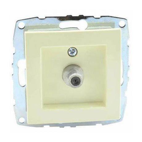 Розетка TV концевая Mono Electric Despina/ Larissa механизм с экраном крем 500-001705-138
