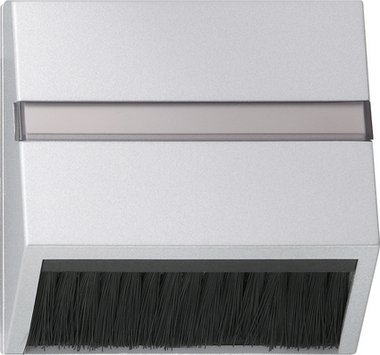 Gira S-55 Алюминий Накладка для приборов с квадратной центральной панелью и наклонным выход