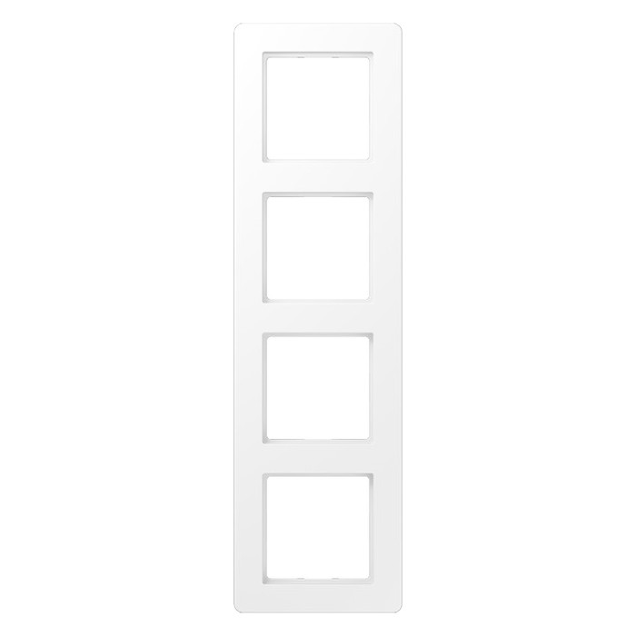 Рамка 4 поста Jung AFLOW, белый матовый, AF584BFWWM