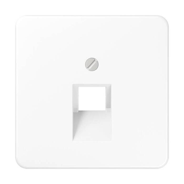 Накладка на розетку информационную Jung CD 500, скрытый монтаж, белый, CD569-1UAWW