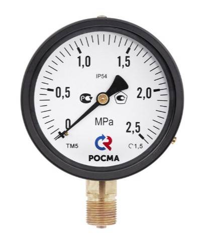 Манометр общетехнический радиальный ТМ-310Р.00 0...1 МРа 1/4 150С кл.2.5
