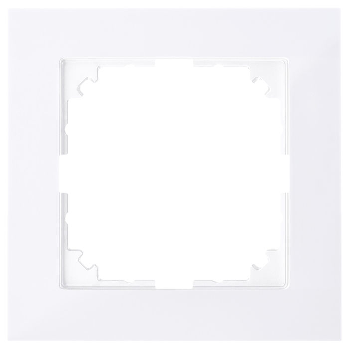 Рамка 1 пост Schneider Electric MERTEN M-PURE, бриллиантовый белый, MTN4010-3625