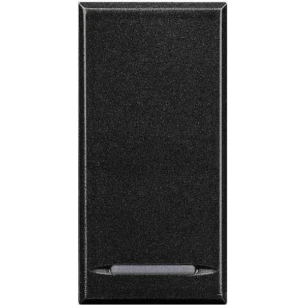 Выключатель одноклавишный BTicino AXOLUTE, антрацит, HS4053//2