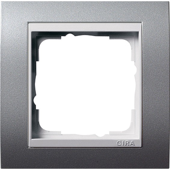 Рамка 1 пост Gira EVENT, алюминий, 0211326