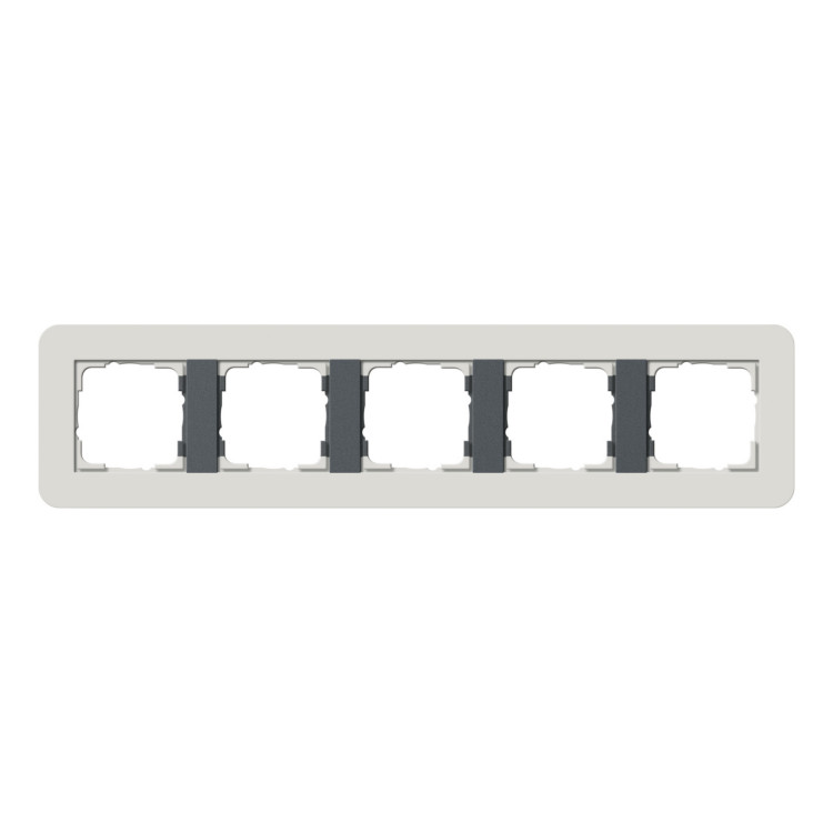 Рамка 5 постов Gira E3, светло-серый, 0215421